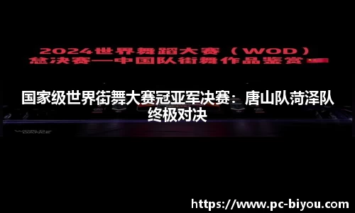 国家级世界街舞大赛冠亚军决赛：唐山队菏泽队终极对决