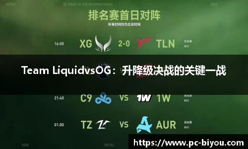 Team LiquidvsOG：升降级决战的关键一战